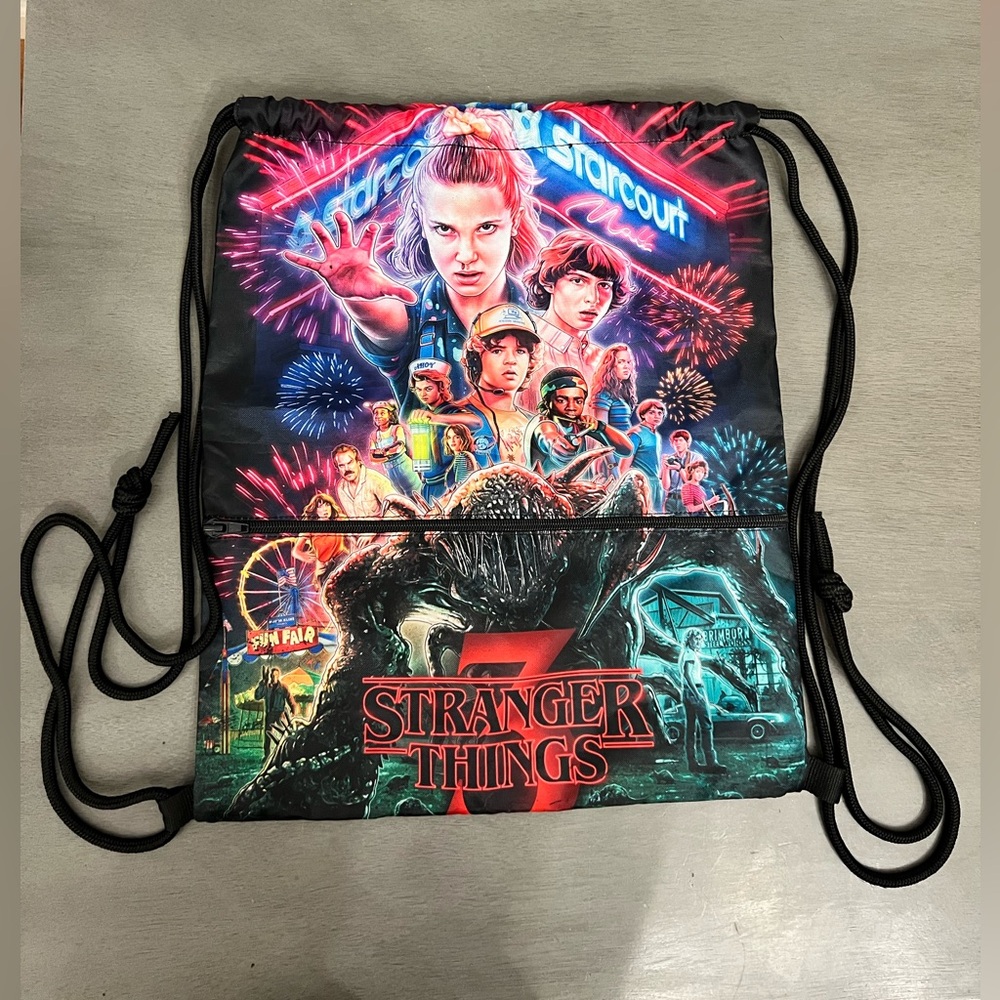 Stranger Things Drawstring Backpack - Multicolor - image 2